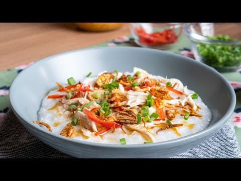 Bubur Ayam ala McD dan Homemade Garlic Oil