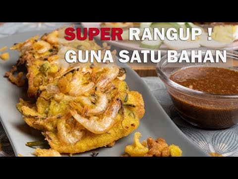 Cucur Udang SUPER Rangup Tanpa Air Kapur Dan Soda Bikarbonat