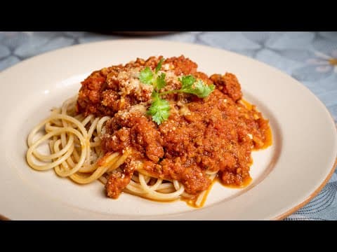 Spaghetti Bolognese, Sos buat sendiri sedap & jimat.