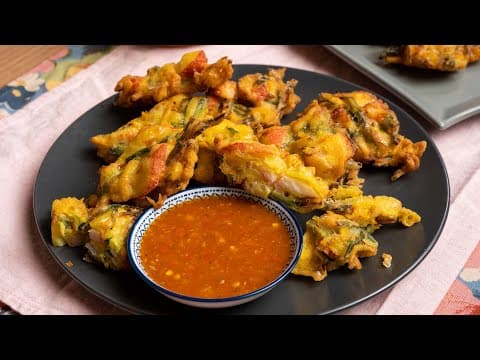 Cucur Jejari Ketam Terpaling Rangup! Cicah Sos Thai