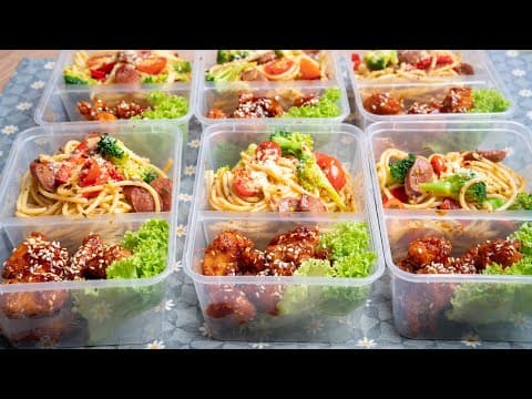 Spaghetti Aglio Olio & Ayam Popcorn Korea, Idea jualan lunch box