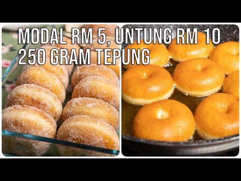 Donut Montok dan Gebu, Modal RM5 boleh untung sampai RM10