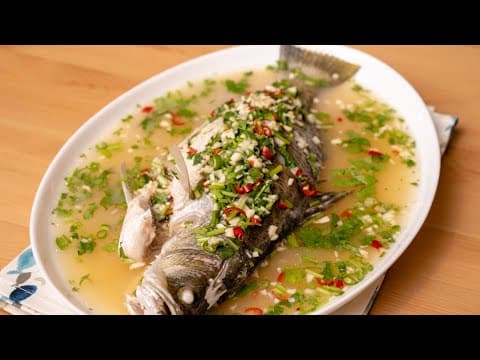Siakap Stim Limau Ala Restoran Thai | Mudah Sangat dan Sedap