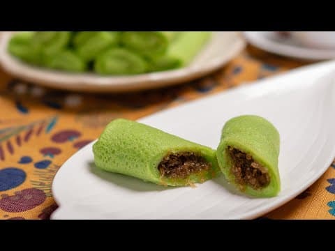 Kuih Ketayap Yang Lembut | Dadar Gulung