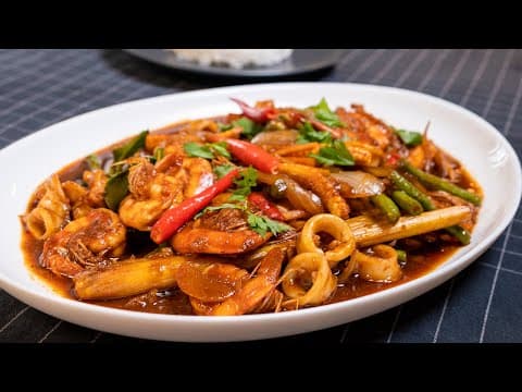 Paprik Seafood ala Thai yang Mantap