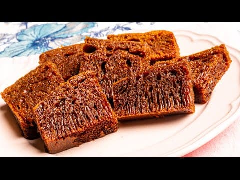 Kek Gula Hangus cara kukus dan tanpa perap | Sarang Semut
