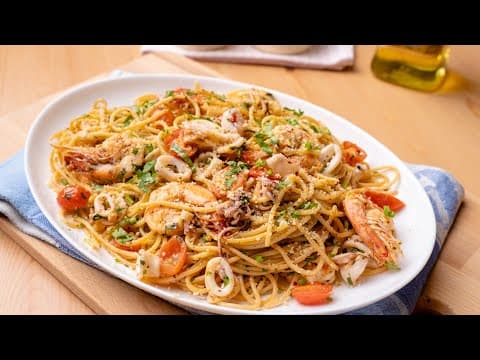 Spaghetti Aglio Olio Seafood ala Kampung (not so Italian)