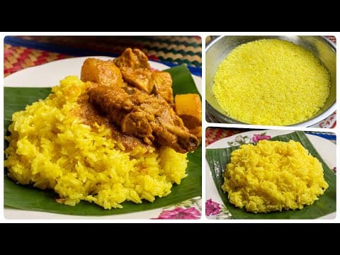 Cara Mak Che Nom Buat Pulut Kuning, lembut dan berkilat.
