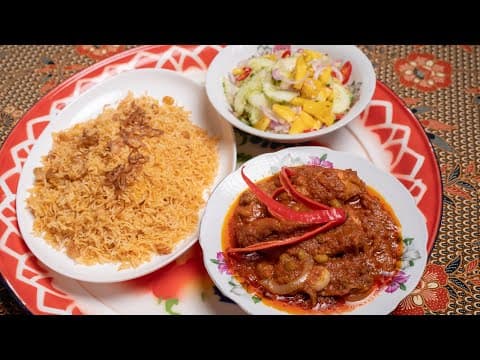 Nasi Tomato dan Acar Timun ala Lauk Pengantin