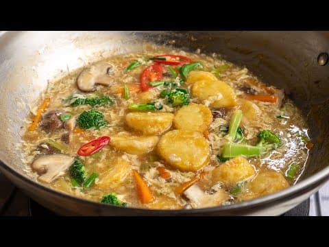 Sedapnya.. Tauhu Telur Masak Sayur Campur.
