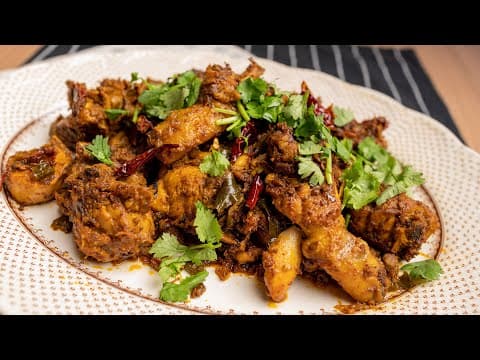 Ayam Varuval sedap sampai licin pinggan.