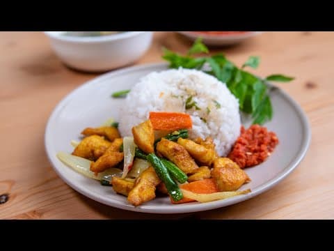 Set Ayam Goreng Kunyit Meletop dengan Sambal Belacan & Sup Kosong