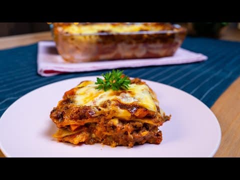 LASAGNA Paling Sedap | Dengan Homemade Sos Bolognese dan Sos Bechamel