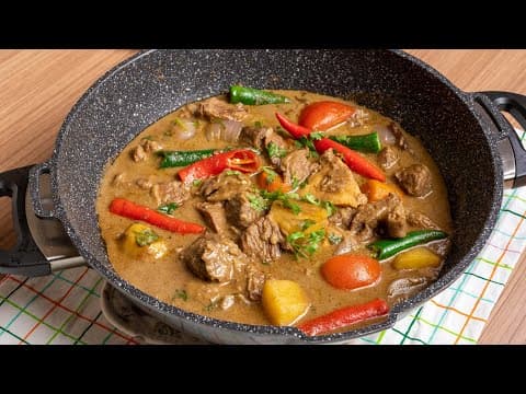 Daging Masak Kurma Lauk kenduri & Homemade kerisik.