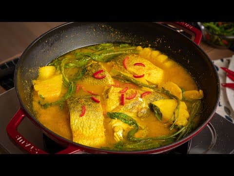 Siakap Kengsom Thai & Cara Betul Potong Nanas.