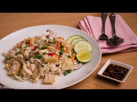 Nasi Goreng Cendawan | Mudah dan Sedap