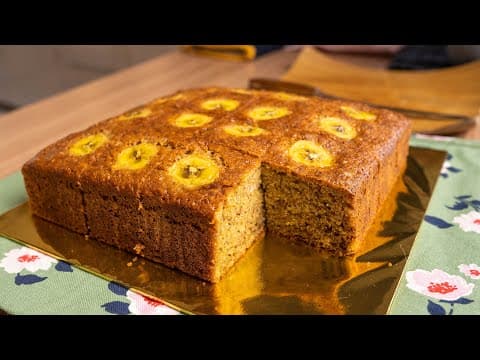 Kek Pisang Gebu Guna Blender | Edisi Niaga