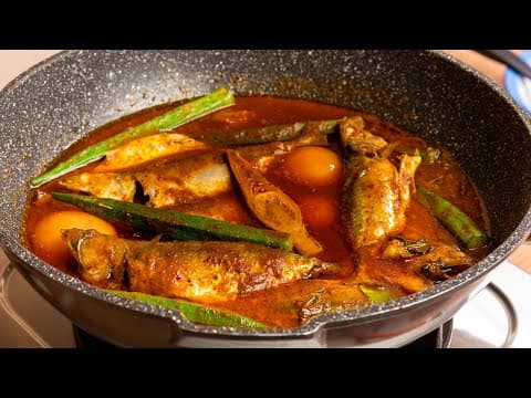 Asam Pedas Ikan Kembung, makan dengan Sambal Belacan padu!