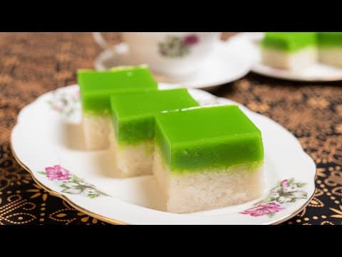 Kuih Seri Muka | Puteri Salat | Kue Talam Ketan Pandan