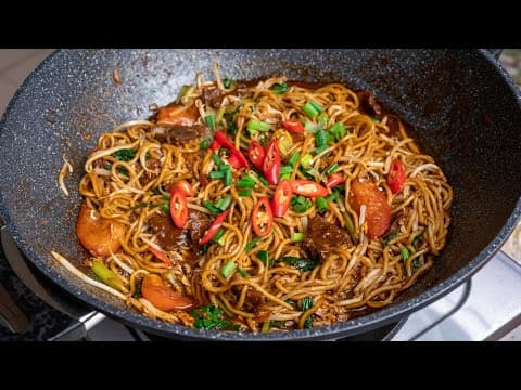 Mee Goreng Basah Daging, Sangat Mudah Disediakan.