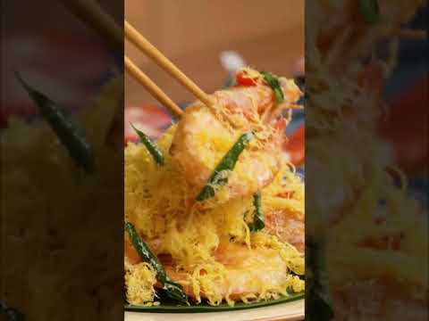 Udang Goreng Butter Bersarang Telur Halus