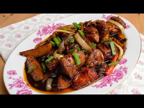 Ayam Masak Kicap Dan Kentang yang Sedap Menjilat Jari