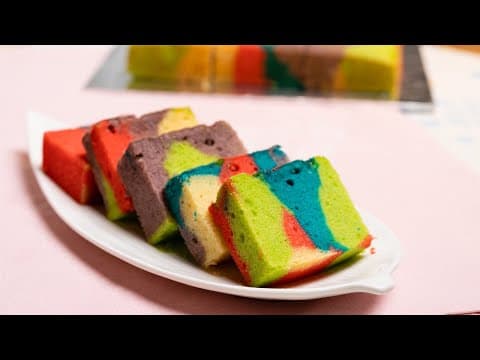 Kek Butter Marble Pelangi | Edisi Niaga